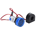 Miniatyrbillede 6 af 8: Strømsindikator Universal 2-visninger rund lampe lys 60~500V AC AD101-22VAMBlue