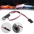 Miniatyrbilde 7 av 8: Fjernkontroll bil lysmottaker kabel To-kanalsbryter for RC modellbil