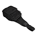 Miniatyrbillede 5 af 8: Slingtaske Multi-lagers Opbevaring Brysttaske Canvas Sling Rygsæk til Cykling Vandring Camping Rejser Sort