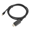 Miniatyrbilde 3 av 8: Mini DP til DP-kabel Svart ABS-plugg for OS X datamaskinnettverkskonverter 4K ved 60Hz 3 meter