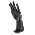 Miniatyrbillede 3 af 8: Harpiks Mannequin Hånd Finger Smykker Ring Armbånd Display Holder Stativ (Harpiks Sort)