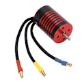Pikkukuva 5 / 8: GTSKYTENRC 2838 Harjaton Moottori 4 Napaa RC Harjaton Moottori 1/14 1/16 RC Autolle Osa Musta Punainen 3200KV