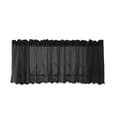 Elegant blommig polyesterfönstergardin för sovrum, vardagsrum, heminredning Black 137x61cm