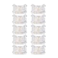 Pikkukuva 5 / 8: 10 kpl COB LED-nauhajohdinliitäntää 4-napainen 10 mm läpinäkyvä juotosvapaa LED-sovitinliitäntä kotiin, kouluun ja toimistoon