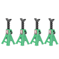Miniatyrbilde 4 av 8: 4 stk Mini Jack Stativ Justerbar Aluminium Legering Skala Jack Stativsett 1/24 for SCX24 RC Bil Grønn