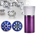 Miniatyrbild 6 av 8: Hearts & Arrows Gems Diamond Cutting Lupp 10X Magnifier Smycken Viewer (lila)