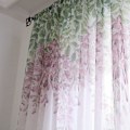 Miniatyrbillede 7 af 8: Vinduegardinkappe i polyester Voile soveværelse Stueindretning (lilla)