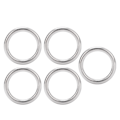 Pikkukuva 1 / 8: 5 kpl hitsattu O-rengas ruostumaton teräs merikvaliteetti pyöreä rengas purjehdukseen sukellukseen matkatavaroiden 4x20 mm
