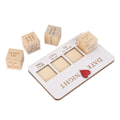 Miniatyrbild 6 av 8: 1 Set Date Night Dice Kit Bärbar trä Date Night Dice för par