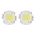 Miniatyrbillede 3 af 8: 2 stk Runde LED-chips 100W Højtydende LED-chip Hvidt lys 9600LM 6000K LED-perler til Hjemmestudiet Udstilling Madlys Spotlight