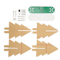 Miniatyrbilde 3 av 8: LED Juletrær Kretssett Frostakryl Fargerik 3D Elektronisk Juletrær DIY Kit for Juledekor Grønn
