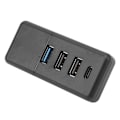 Miniatyrbild 6 av 8: Bil USB Hub Snabbladdning Dataöverföring 4 i 1 USB Hub Handskbox Dockningsstation Byte för Tesla Model Y 3