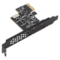 Pikkukuva 7 / 8: USB3.2 PCI E Riser-kort Keramiset kondensaattorit Kaksinkertainen suojaus Nopea siirtonopeus PCI E -tyyppi E Riser-kort PC:lle Musta