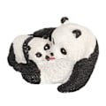 Miniatyrbillede 3 af 8: Panda Statue Simulation Innovativ Dekorativ Håndmalet Mini Panda Figur til Udendørs Have Hjem Bil
