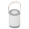 Miniatyrbild 8 av 8: Lykta Bluetooth-högtalare HiFi Uppladdningsbar radiofunktion Trådlös utomhushögtalare med LED Ambient Light Handtag Grå