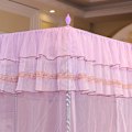 Miniatyrbillede 7 af 8: Luksus Prinsesse Firkantet Sengehimmel Myggenet Baldakin Sengetøj (S)