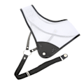 Miniatyrbild 5 av 8: Bågskytte Chest Guard Protector Recurve Composite Bow Competition Professionell bröstskydd Vit M 21,5x30cm/8,5x11,8in
