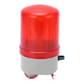 Miniatyrbillede 2 af 8: Rød roterende advarselslampe Høj lysstyrke Justerbar lydlys Alarm Blinkende lys 220V 2W