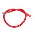 Miniatyrbillede 5 af 8: 4AWG Biltråd Kabel Jordforbindelse Batteri Startkabler Antiflamming 60CM med 2 R ender Blød silikonehylster