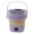Miniatyrbillede 6 af 8: 6L Mini Bærbar Vaskemaskine Foldbar Automatisk Mini Tøjvask med Soft Spin Tør 100‑240V Lilla EU-stik