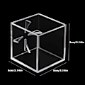 Miniatyrbild 7 av 8: Akryl Baseball Box Display Tennisboll Transparent fodral för souvenirförvaringsboxhållare UV-skydd Dammtät