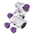 Miniatyrbillede 8 af 8: Slidstærkt fiskespind i aluminiumlegering Stangholder Stol Clamp Bracket Tackletilbehør (lilla)