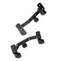 Miniatyrbilde 5 av 8: 2 stk RC metall dragstang kobling akselmontert fast sete for MN MN90 1/12 RC crawler oppgraderingsdeler Svart
