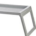 Miniatyrbillede 2 af 5: Laptop Seng Bord PP Foldbart Enkelt Nedhængende Design Sengbord med Opladningshul til Soveværelse Grå 68x35,8x27,5cm
