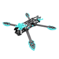 Miniatyrbillede 5 af 8: FPV Racing Drone Frame Professionel 225 mm akselafstand kulfiber Quadcopter ram til RC Drone Tilbehør Blå