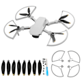 Pikkukuva 6 / 8: 4 kpl potkurin suojaa 2 paria 4726F musta potkuri Sopii MAVIC MINI Drone (Gold Edge)