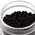 Pikkukuva 8 / 8: 1000 kpl 3 mm x 2 mm Silikon Mikrolenkit Renkaat Helmiä Hiusten Pidennystyökalut Tummanruskea