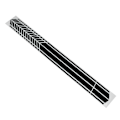 Miniatyrbillede 8 af 8: Side Door Stripe Sticker Universal Vandtæt Sports Racing Stripe Grafisk Dekaler til Bil Lastbil Karosseri Sort