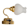 Miniatyrbilde 8 av 8: Dukkehust LED-vegglampe i skala 1:12 Tulpanform 3V batteridrevet Miniatyr DIY-simulering mini-vegglampe