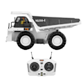 Miniatyrbild 6 av 8: RC dumper 2,4Ghz simulerad signalstabilitet Vit RC konstruktionsfordon leksak för barn