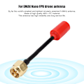 Miniatyrbillede 7 af 8: Til EMAX 5.8G Nano 3dBi Gain Cirkulært Polariseret Transmissionsantenne til FPV Racing Drones Dextral/SMA (Intern Pin)