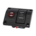 Miniatyrbilde 8 av 8: 3-veis Bilgepumpebryterpanel Manuell Av Auto Bilgepumpe Flytesbryter med LED-lys for Skip og Yachter DC24V