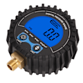 Miniatyrbild 2 av 8: Digital däcktrycksmätare LCD-skärm Fyra enheter 3‑200PSI hjuldäck Luftinflator Monitoring Tester M11x1 tråd Blå bakgrundsbelysning