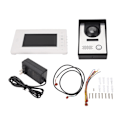 Miniatyrbild 1 av 8: 7-tums Intercom-dörrklocka för hemmabruk Handsfree Night Vision Kabelansluten videodörrklocka Intercom-system för hemmet 100‑240V US-kontakt