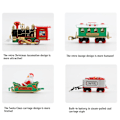 Miniatyrbillede 3 af 8: Juletogsæt med lys og lyd Elektrisk toglegetøj Nissens ekspreslevering Juletoglegetøjspresente til børn