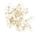 Miniatyrbillede 4 af 8: 80 stk. Ringformede Papirclips Rustfri Multifunktion med Klar Æske til Kontor Skole Guld
