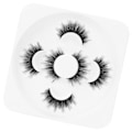 Miniatyrbild 4 av 8: 3 par långa tjocka lockiga lösögonfransar Tredimensionell makeup lösfransar SetW01