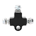 Miniatyrbillede 1 af 8: T-koblingskobling 3-vejs slange Slange Stål Universal til motorcykel ATV Modifikation Sort