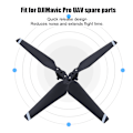 Miniatyrbillede 7 af 8: Hurtigudløsningspropeller vingdele passer til DJI Mavic Pro Drone reservedele (hvid kant)