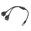 Miniatyrbilde 4 av 8: RJ45 Ethernet splitterkabel 1 hann til 2 hunnporter Stabil rask overføring Cat5 RJ45 splitterkabel for rutermodem