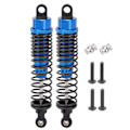Miniatyrbillede 1 af 8: Metal 100 mm støddæmper Fjederdæmper Erstatning for TRAXXAS SLASH 2WD RC CarBlue