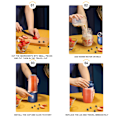 Miniatyrbilde 8 av 8: 400ML Bærbar USB Oppladbar Multifunksjonell Juicerkopp Elektrisk Juiceblender