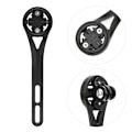 Miniatyrbillede 6 af 8: Cykelcomputerholder i metal GPS-sædefastsæt til Bryton / Garmin / WAHOO sort
