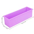 Miniatyrbilde 8 av 8: 1200ML rektangulær silikon såpeform DIY Toast Form Baking Box Tool