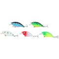 Pikkukuva 3 / 8: 5 kpl Crankbait-uistinsetti Laatikko Kalastus Värikkäät korkean kuitupitoisuuden keinotekoiset välinekoukut (tyyli 1)