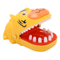 Miniatyrbillede 5 af 8: Push Teeth Biting Game Barn Sjov Sød Tegneserie Tigerformet Fingerbit Legetøj til Feriefest Gul